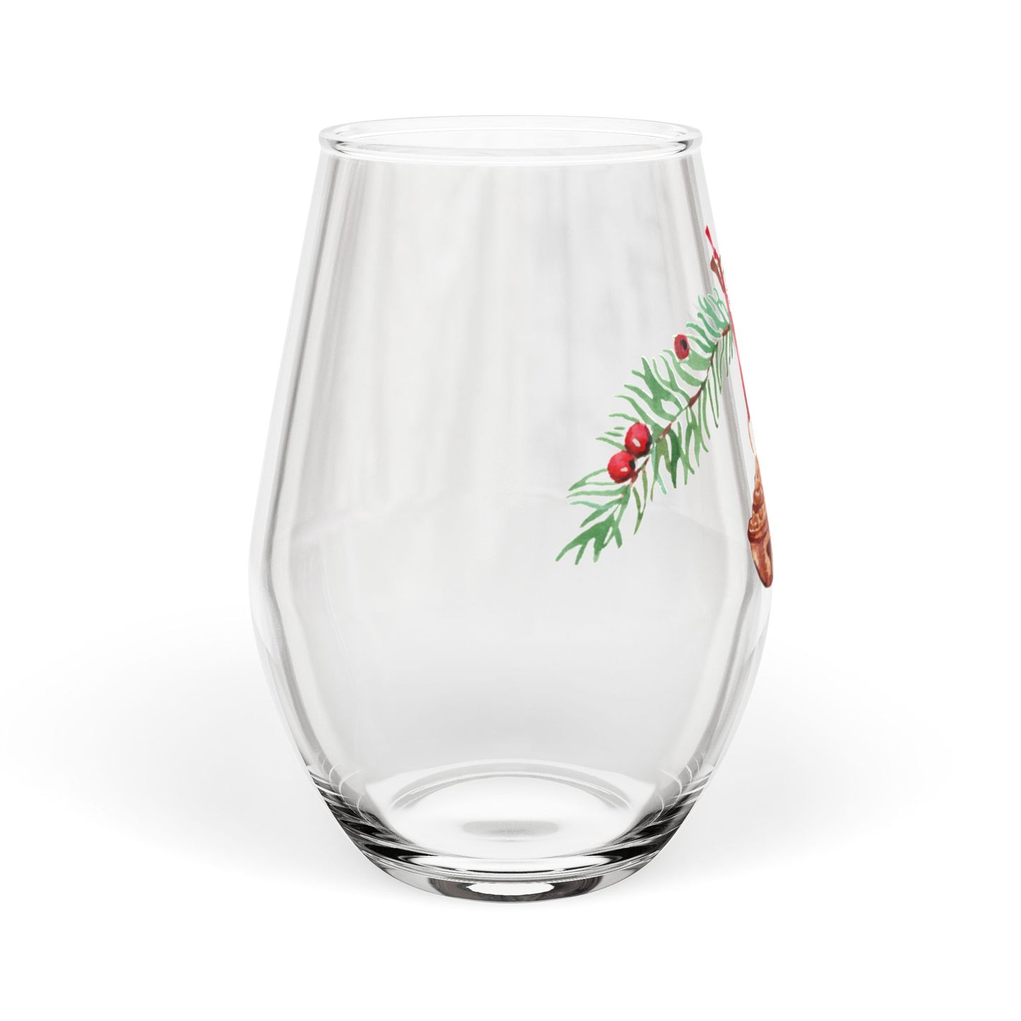 Winter Bells Stemless Wine Glass