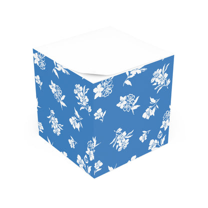 Inky Floral Note Cube