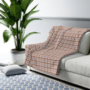 Harvest Plaid Sherpa Fleece Blanket