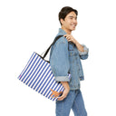 'GOOD DOG' Prep Stripe Weekender Tote Bag