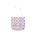 Painted Geo Canvas Tote Bag