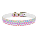 Painted Geo Dog Collar