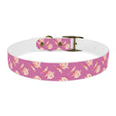 Watercolor Woodblock Dog Collar