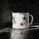 Snow Dog Enamel Camp Cup