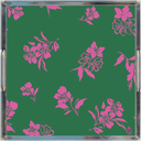 Inky Floral Lucite Tray