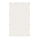 back flat view of Grass courts kitchen towel in Tennis Grass Green Racquets