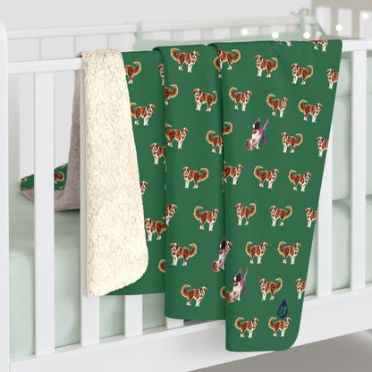 Snow Dog Sherpa Fleece Blanket