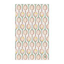 front view of topspin tennis kitchen towel in green