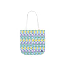 Painted Geo Canvas Tote Bag