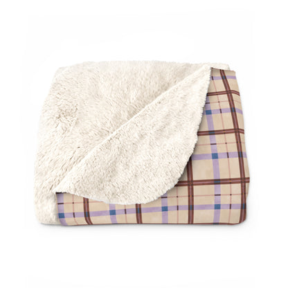 Harvest Plaid Sherpa Fleece Blanket