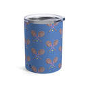 Side View of Match Point Tennis Tumbler In Cloudless Sky Blue Colorway