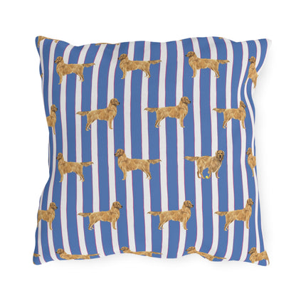 Good Dog Prep Stripe Outdoor Pillows