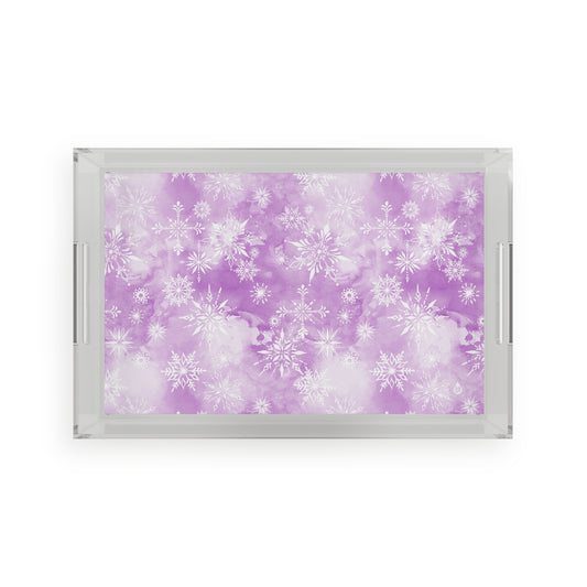 Freeze The Day Lucite Serving Tray