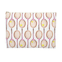 Front Flat View Topspin Flat Zip Pouch Peony Pink Size Large Color Choice