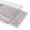 Plaid Lucite Serving Tray