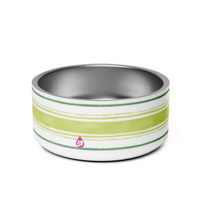 Painterly Stripe Pet Bowl