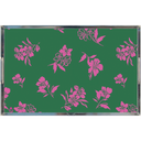 Inky Floral Lucite Tray