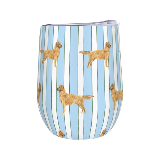 Good Dog Prep Stripe Wine Tumbler