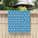 Watercolor Woodblock Beach Club Pool Cloth