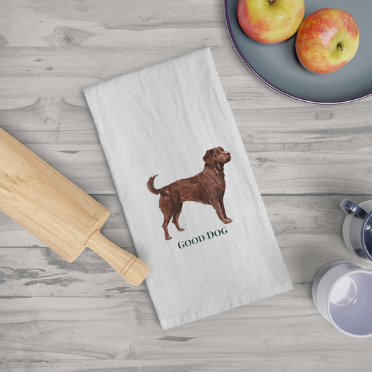 Good Dog - Brown Labrador Tea Towel