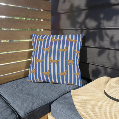Good Dog Prep Stripe Outdoor Pillows