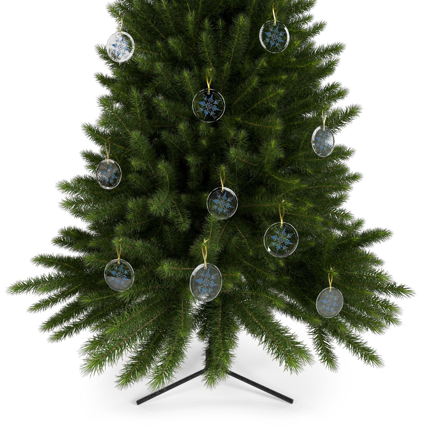 Freeze The Day Snowflake Glass Ornament