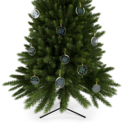 Freeze The Day Snowflake Glass Ornament
