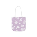 Inky Floral Canvas Tote Bag