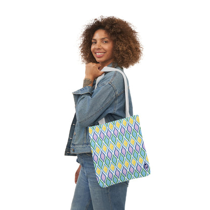 Painted Geo Canvas Tote Bag