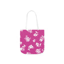 Inky Floral Canvas Tote Bag