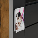 Snow Dog Tea Towel