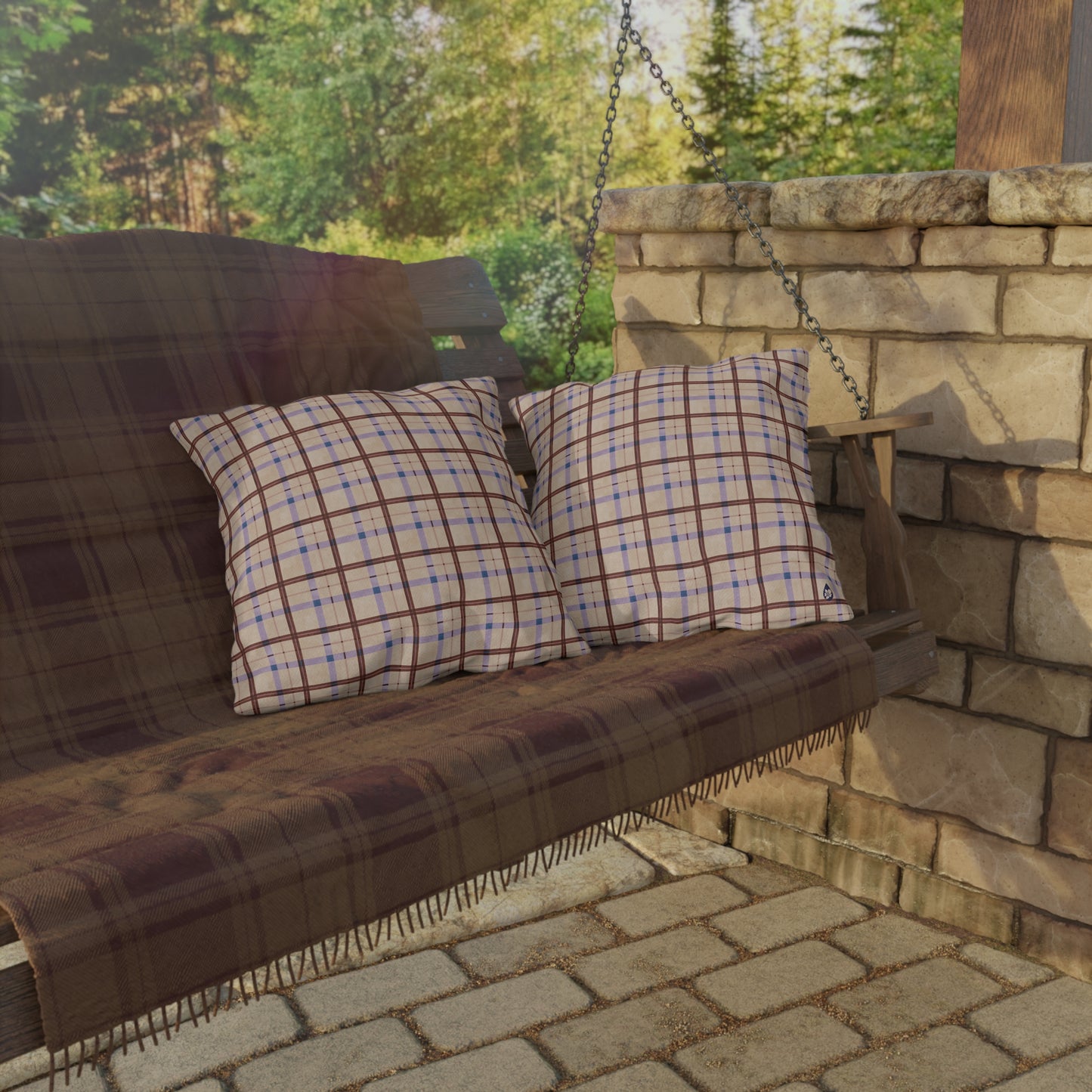 Harvest Plaid Outdoor Pillows