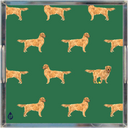 Good Dog 12x12 Tennis Grass Green Lucite Tray
