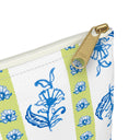 Watercolor Woodblock Striped Pouch
