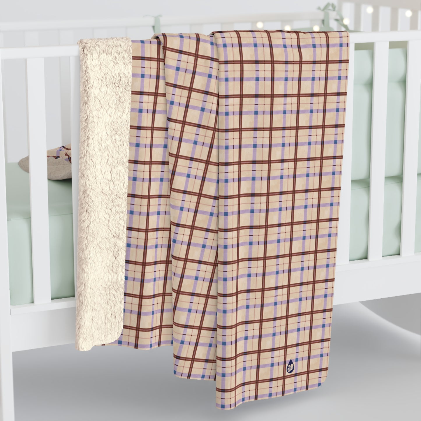 Harvest Plaid Sherpa Fleece Blanket