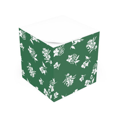 Inky Floral Note Cube