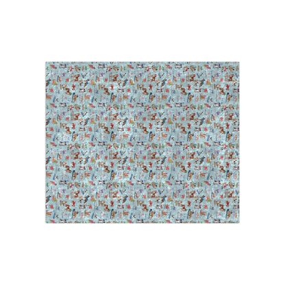 Chalet Dogs Velvet Throw Blanket