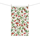 Tomato Tomato Kitchen towel hanging on laundry line