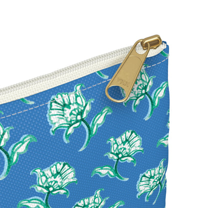 Watercolor Woodblock Zip Pouch