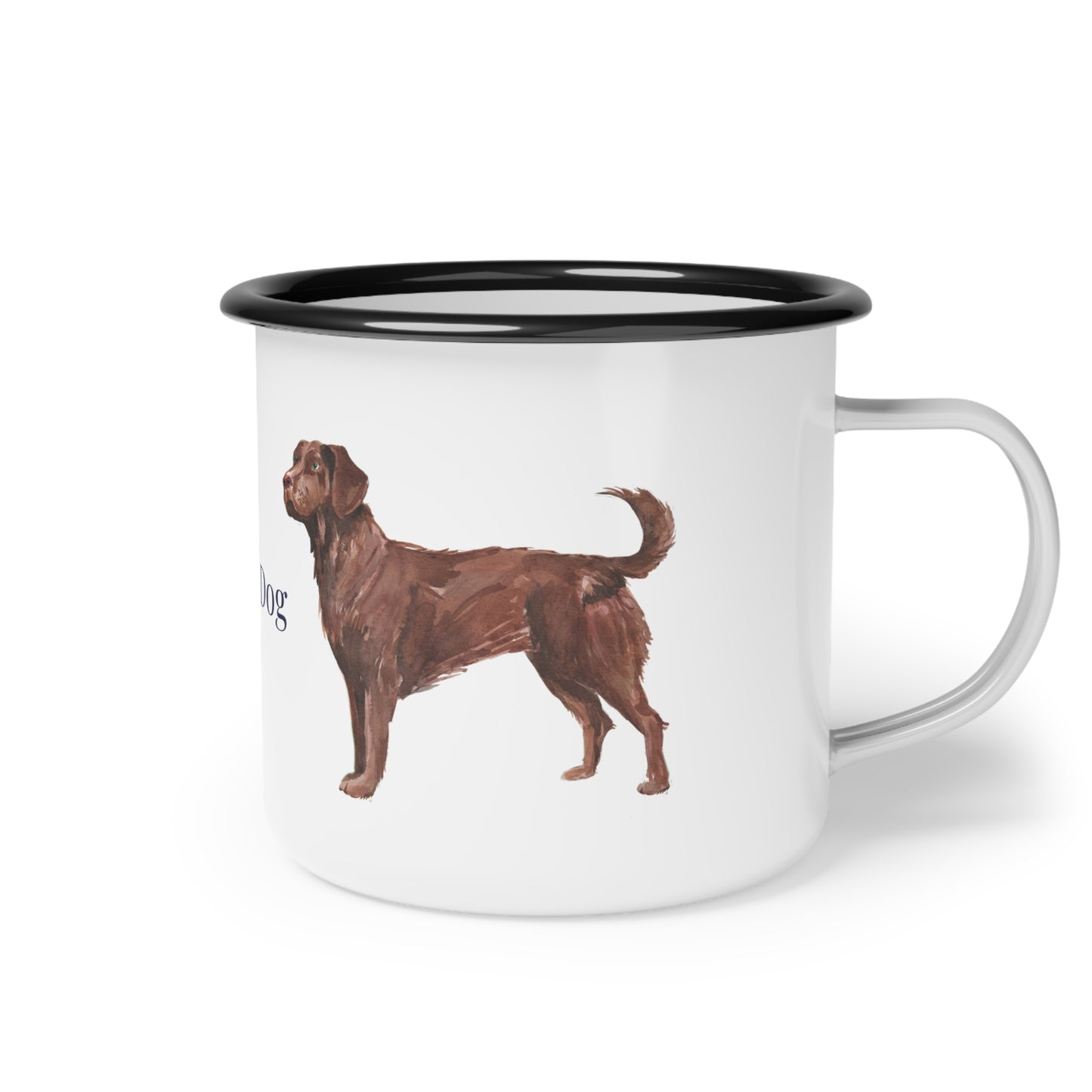 Fall Good Dog Enamel Camp Cup