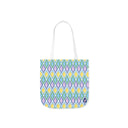 Painted Geo Canvas Tote Bag