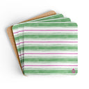 Painterly Stripe Coaster Set