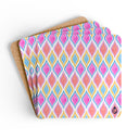 Painted Geo Coaster Set