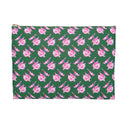 Watercolor Woodblock Zip Pouch