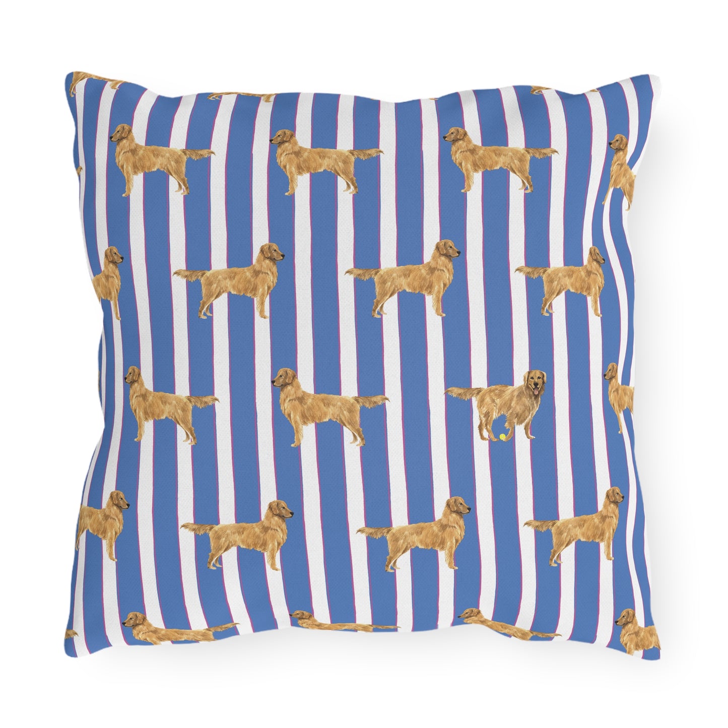 Good Dog Prep Stripe Outdoor Pillows