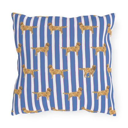 Good Dog Prep Stripe Outdoor Pillows