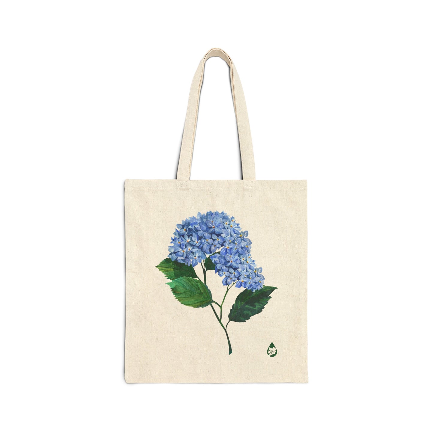 Botanical Hydrangea Canvas Tote Bag
