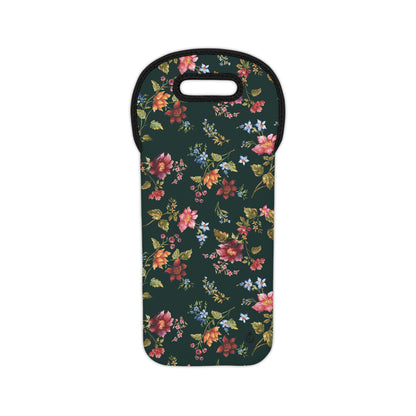 Midnight Bloom Wine Tote