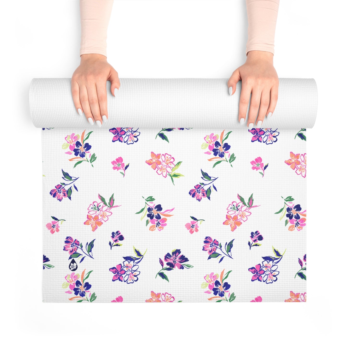 Inky Floral Yoga Mat