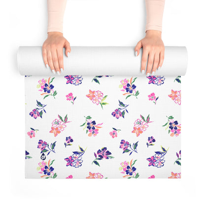 Inky Floral Yoga Mat